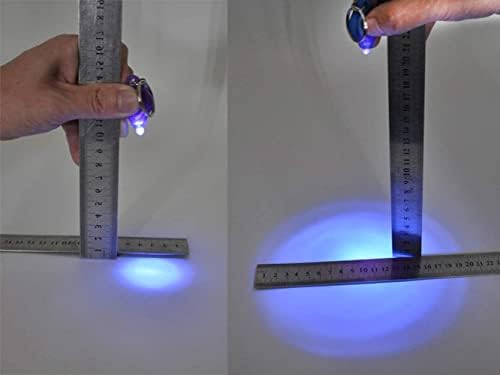 RaySoar (опаковка от 100 броя), Мини-led UV фенерче, за да ключове, 395 нм UV Фенерче, за да ключове, UV Фенерче ключодържател,