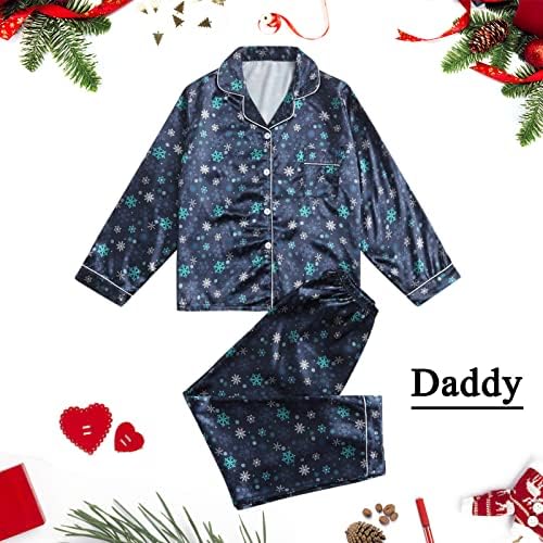 Коледна Пижама DIYAGO копчета, тениски с дълъг ръкав и Панталони в тон, Забавна нощница за Семейна Почивка, Пижамный Комплект