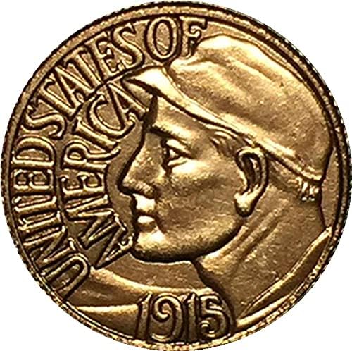 1915 Монета Американски Орел Позлатен Криптовалюта Любима Монета Реплика Възпоменателна Монета Са Подбрани Монета