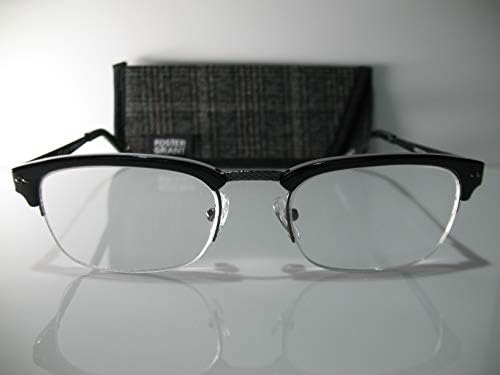 Мъжки черни ретро Очила за четене в рамките Foster Grant Warwick с футляром +3,25