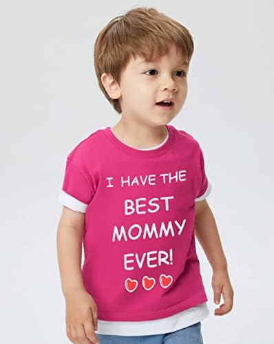 Тениска за Деня на Майката, най-Добрите Подаръци за мама, Обичам Майка Си, Летни Тениски За по-Малките Момчета