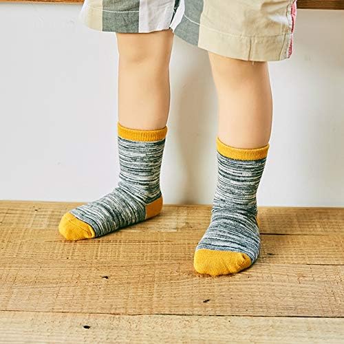 Jamegio / Модни Памучни Чорапи за малки момчета и момичета, Меки Чорапи за екипажа, от 2 до 14 години, за момчета