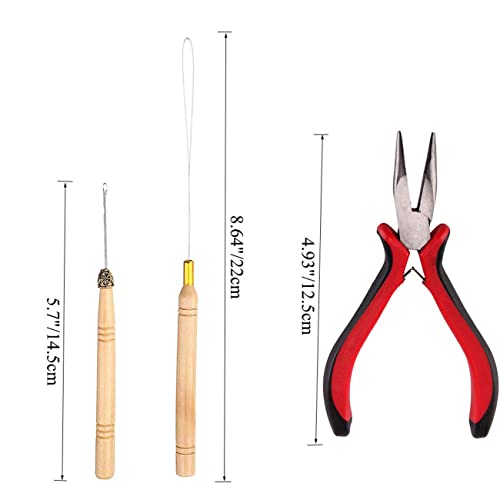 Набор от инструменти за изграждане на коса, Професионални Инструменти за стайлинг на коса, Аксесоар, 500 бр,