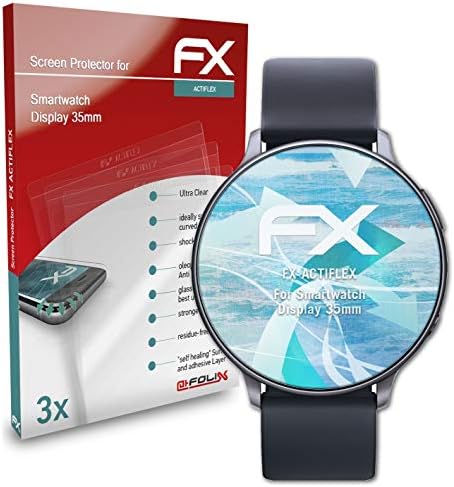 Защитно фолио atFoliX, съвместима с 35-мм и защитно фолио за дисплей смарт часа, Сверхчистая и гъвкаво защитно фолио