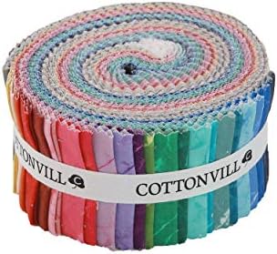 COTTONVILL MALLANGLUNA Стоунхендж 20 брой памучна тъкан, за капитониране с принтом (рязане, 2.5 инча 36 бр.)