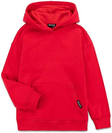 Детски блузи DEESPACE, Пуловер от Мека Матова Руно, Спортна Hoody с качулка за момчета и Момичета (от 3 до