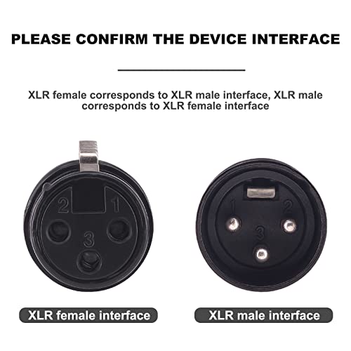 Kaunosta 3 метра XLR Кабел от мъжа към жената HiFi XLR Кабел С 3 Pin XLR от мъжете към XLR Женски аудио кабел за Микрофон