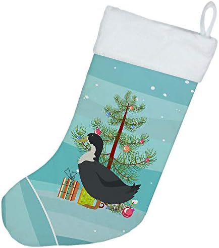 Carolin's Treasures BB9229CS Синята Шведската Патица Коледни Чорапи, Тюркоаз, Мантел Окачени Чорапи Коледен Сезон
