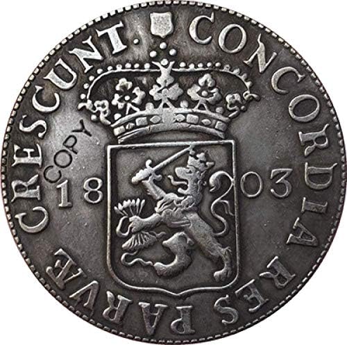 Монета на Повикване 1803 Холандия Копират Монети 40 ММ Копират Колекция от Бижута, Подаръци Колекция от Монети