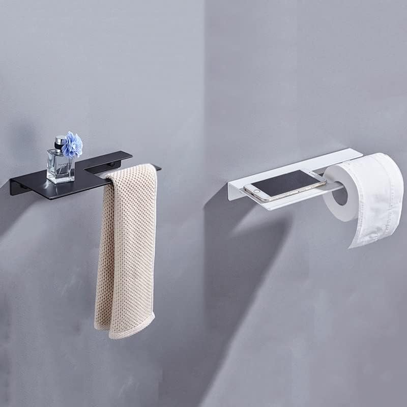 XDCHLK Черно-Бял Титуляр за тоалетни ролки, Рафт за баня, Стенен държач за кърпи (Цвят: D, размер: 12,5 * 28 см)