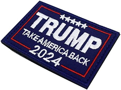 Пластир с флага на Доналд Тръмп 2024 Спаси Америка | Направи Америка отново Велика | Верни Америка назад