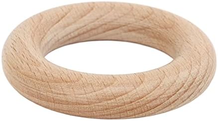 Дървена пръстен, фина полиране, масивни дървени пръстени с широко приложение, буковая гладка повърхност, 30 бр. за diy (7