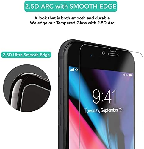 iSOUL [4 опаковки] Защитно фолио за екрана на iPhone SE 3/2 (2022/2020) iPhone 8 7 iPhone iPhone 6s / 6 Филм от закалено