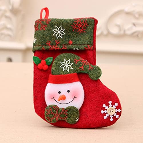 1 Опаковка Персонализирани Коледни Чорапи, Коледни Държачи за Отглеждане 3D Дядо Коледа SGCABIljTgm75j