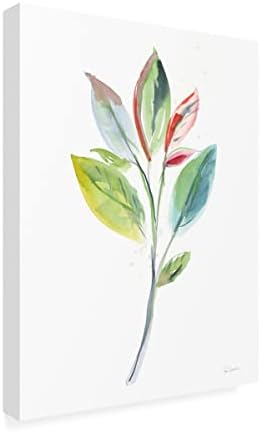 Търговска марка на Fine Art , Монументален гравюра Tile Flowers II Платно-арт от Wild Apple Portfolio 14x19