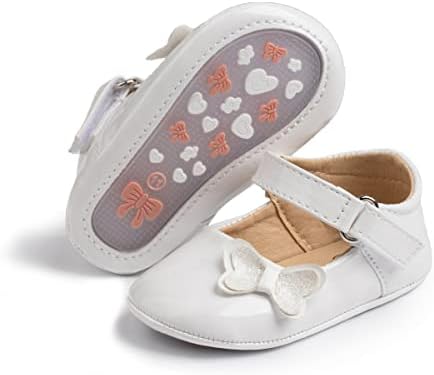 Babelvit/Сватбени Модела обувки на Принцесата на равна подметка Премиум-клас с лък Mary Jane за малки момичета, От
