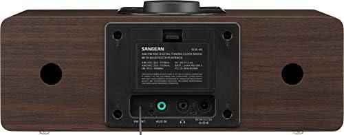 Sangean RCR-40 AM/FM RDS (RBDS)/Bluetooth/AUX Цифрова Настройка, Дървени Радиочасов на резервната батерия