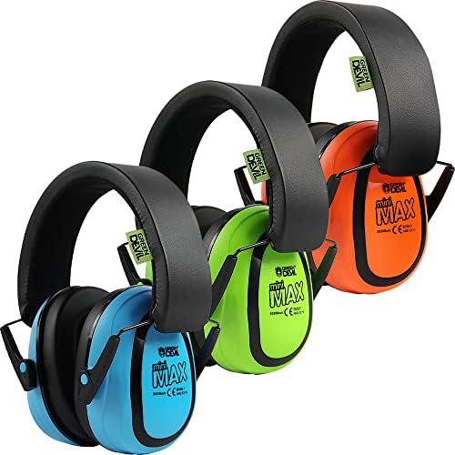 GREEN DEVIL 3 Опаковки на Детски Слушалки За Защита на Ухото, Слушалките С Шумопотискане 27 db, Антифони За Защита