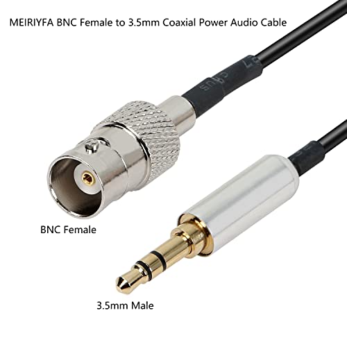 MEIRIYFA Конектор BNC с коаксиальным аудиокабелем хранене 3,5 мм конектор BNC конектор 1/8TRS Стерео Штекерный аудио кабел