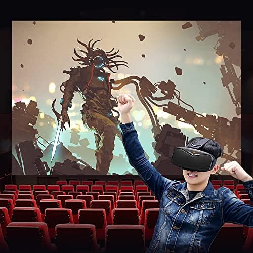 Цифрови очила Blue-Ray VR, 3D очила, слушалки виртуална реалност, с ефект на кино, на гигантски екран, поддържа