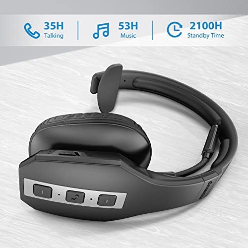 Bluetooth Слушалка за шофьори на камиони V5.1, Bluetooth-Слушалки с CVC8.0 Три Микрофона с Шумопотискане 35