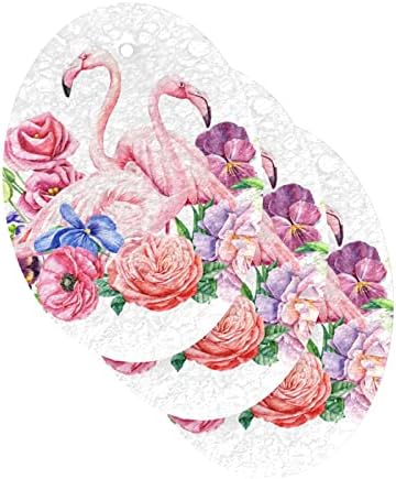 ALAZA Flamingo Pink Розата е Цветето Мак Натурална Гъба Кухненски Целлюлозные Гъба за миене на съдове, Санитарен