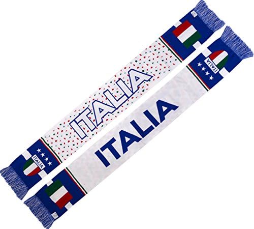 Италия, Футболен шал с висока разделителна способност, вязаный шал (Бял)