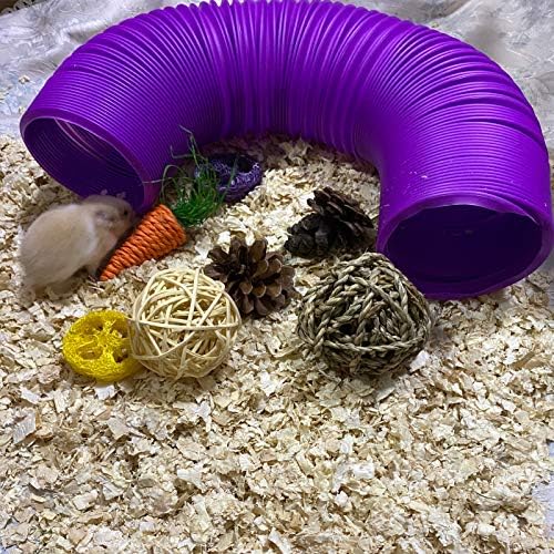 Хамстер Забавен Тунел за домашни Мишки Пластмасови играчки-тръба За малки Животни, Сгъваеми Спортни Тунели, за да покрият със
