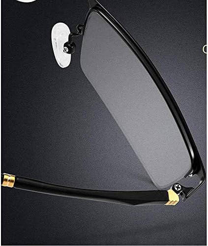 mincl Преходни Фотохромичните Бифокални Очила за Четене В Правоъгълни Рамки За Мъже и Жени, Прозрачни Слънчеви