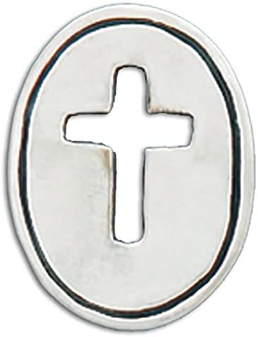 Монета-Символичен Basic Spirit Pocket - Открит Кръст /Благословии - Калай Съдове, ръчно изработени, Подарък