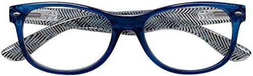 3 Чифта/Комплект Очила за четене Отлична Стойност Пружинен Шарнир 3-Цветна Дограма и Ленти за Четене Мъже (1.5)