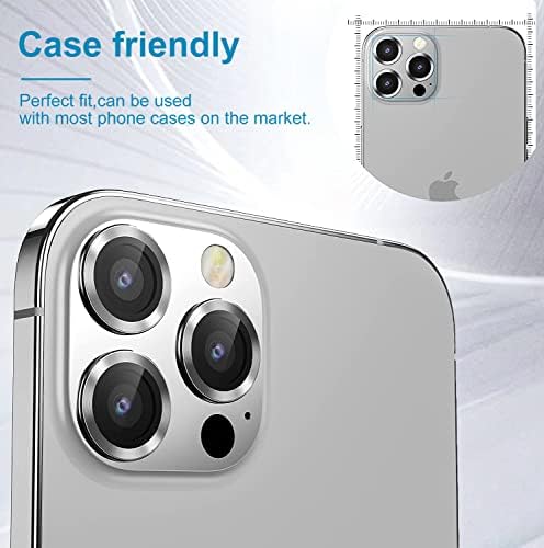 Накратко [4 опаковки] Защитно фолио за обектива на камерата на iPhone 14 Pro / iPhone 14 Pro Max 2022, защитно покритие от прозрачно