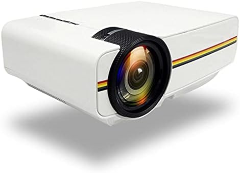 KXDFDC Актуализиран мини проектор 1080P 1800 лумена Преносим LCD led проектор за домашно кино, съвместим с USB, 3D проектор
