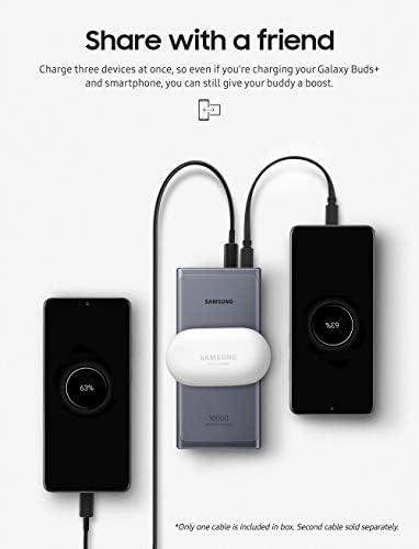 Безжично зарядно устройство Samsung Electronics Трио, което е съвместимо с Ци-технология - Зареждайте до 3 устройства