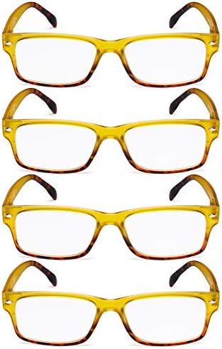 GUD Дамски Очила за четене 4 Двойки от Модни Очила за Четене за Жени