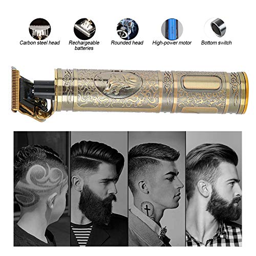 Машинки за Подстригване на коса за Мъже, Преносими Електрически USB-Тример За Коса, Модерни Ретро Машинка за оформяне на Брада