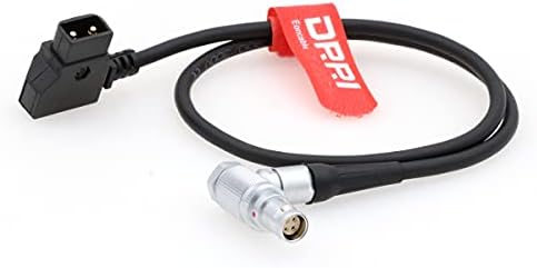Захранващ кабел DRRI Right Angle 1Б 4pin-D-tap за Canon C200/C300 mkII/C500 с V-образно затваряне