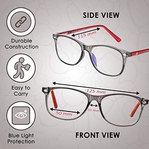 Блокиране на синя светлина Очила за момичета и момчета | Очила с защита От пренапрежение на очите Очила с синя