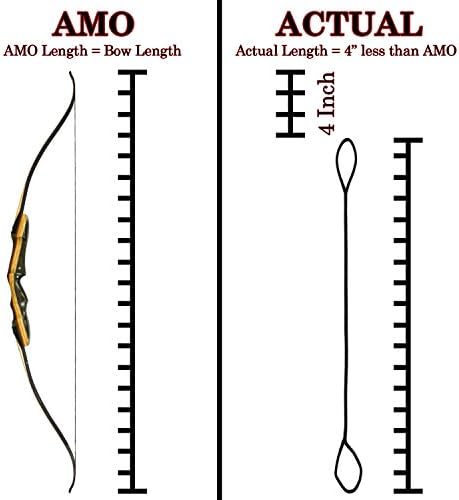 Замяна тетива за стрелба с лък за традиционните извити лъкове - на Разположение дължина AMO от 44 до 68 12,
