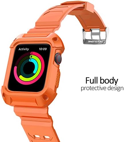 OCYCLONE е Съвместим с каишка на Apple Watch серия 8 7 SE 6 5 4 3 2 1, каишка за часовник с калъф Подходящ за Apple