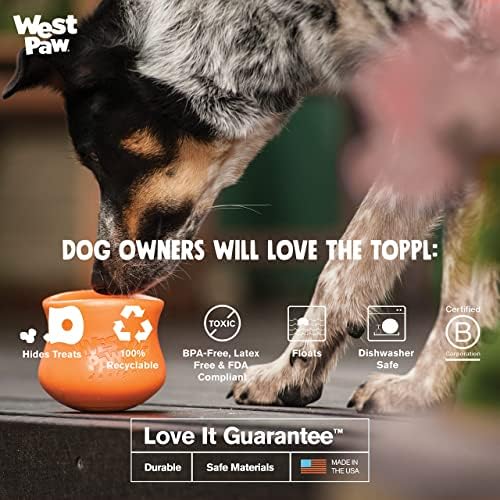 Комплект играчки за кучета WEST PAW Zogoflex Toppl с Seaflex Snorkl & Sailz Flying Disc – Пъзел игра за да раздадат