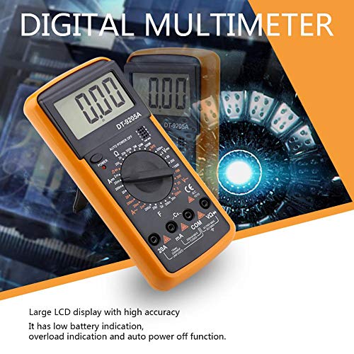 Цифров Мултицет, DT9205A LCD дисплей Ръчно Цифров Мултицет AC/DC Тестер Капацитет на съпротива с Висока ниско ниво на