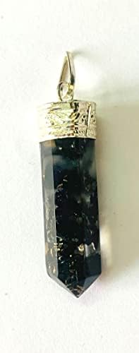 crystalmiracle Черен Турмалин Orgonite Висулка Исцеляющий Кристал, Ръчно изработени Модерен Аксесоар за Подарък на Мъже,