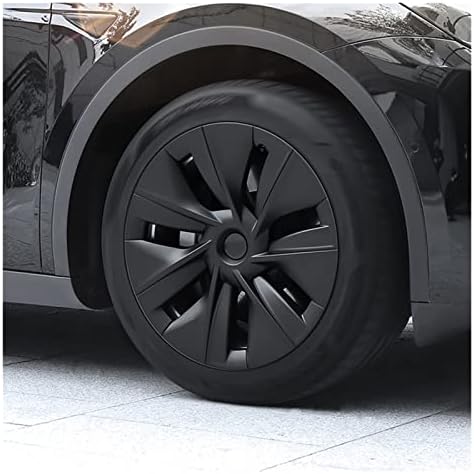 4 бр., Съвместим с Tesla Model Y 2022, Обновен 19-Инчов комплект тасове за колелата ABS-пластмаса, Оригинален Автомобилен