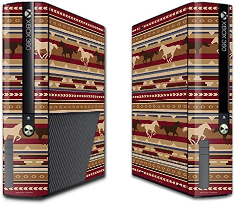 Корица MightySkins, съвместима с Microsoft Xbox 360E (3-то поколение) – Western Horses | Защитно, здрава и уникална
