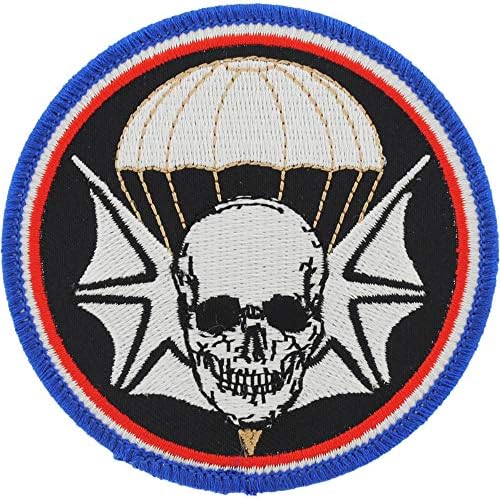 Нашивка 502-та парашутна кацане пехотен полк на армията на Съединените Щати с Бродерия, цвят поставили Желязо