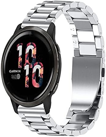 Каишка за часовник от цели метал, който е съвместим с Garmin Venu 2, Каишки за часовници от цялата неръждаема стомана, съвместими