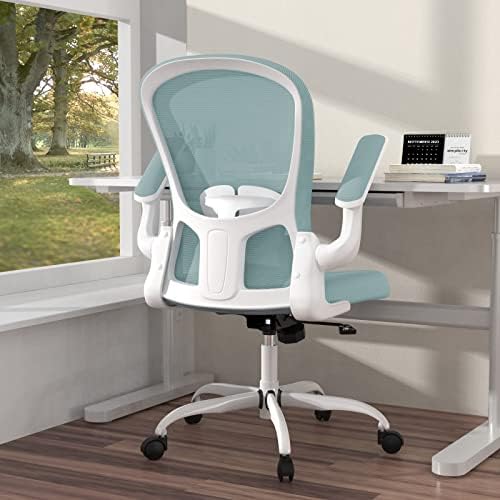 Ергономичен Офис стол, Удобно Въртящо се Работно Стол за офис, Работно Кресло от Дишаща мрежа, Компютърно стол с подкрепата