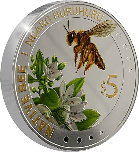 2023 DE Модерна Възпоменателна монета PowerCoin Native Bee Нгаро Хурухуру 2 Грама Сребърна монета от 5 долара на