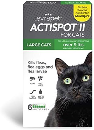 Препарат против бълхи TevraPet Actispot II за котки | 6 месечни дози | Мощна профилактика и контрол на